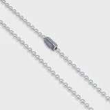 Good Art 10 Ball Chain Necklace with Goosebumps detail, silver jewelry from Iron Shop Provisions