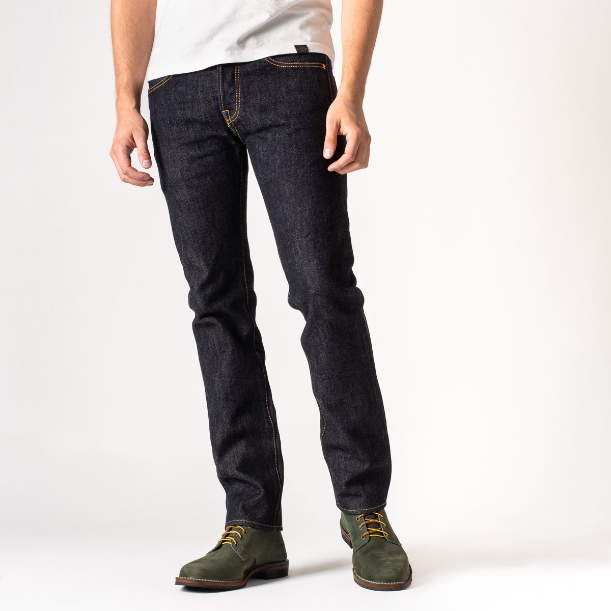 21 oz Selvedge Denim Super Slim Tapered Jeans - Indigo IH-777S-21