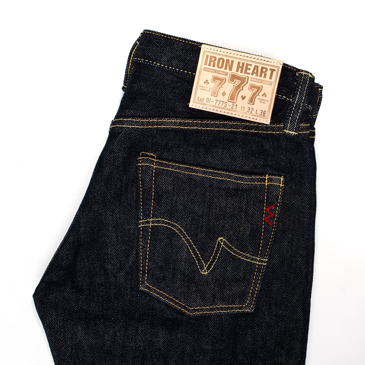 21 oz Selvedge Denim Super Slim Tapered Jeans - Indigo IH-777S-21