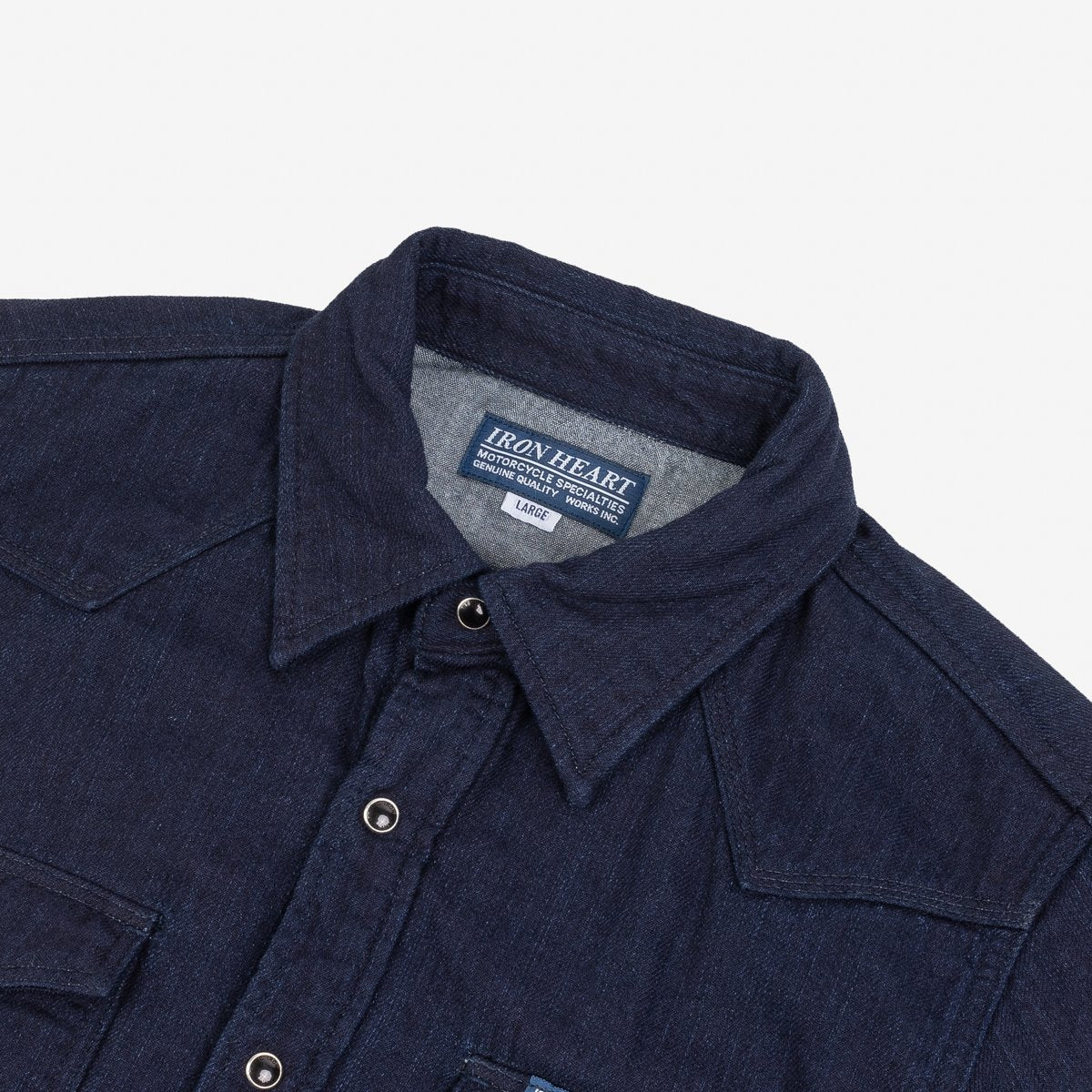 10oz Double Cloth Denim CPO Shirt - Indigo IHSH-347-IND